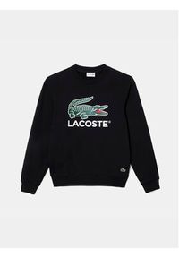 Lacoste Bluza SH1281 Czarny Classic Fit. Kolor: czarny. Materiał: bawełna