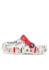 Crocs Klapki Crocs Peanuts Classic Clog Kids 208630 Biały. Kolor: biały