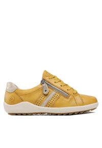 Sneakersy Remonte. Kolor: żółty