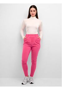 Kaffe Spodnie materiałowe Jillian 501021 Różowy Regular Fit. Kolor: różowy. Materiał: syntetyk