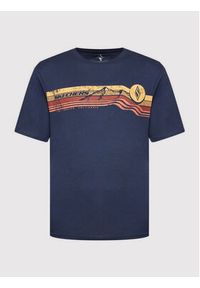 skechers - Skechers T-Shirt Big Adventure MTS334 Granatowy Regular Fit. Kolor: niebieski. Materiał: bawełna