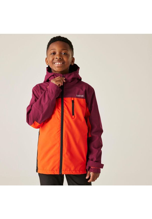 Regatta - Kurtka zimowa chłopięca 3 w 1 Trekktain II. Kolor: fioletowy. Materiał: tkanina, puch. Sezon: zima. Sport: turystyka piesza