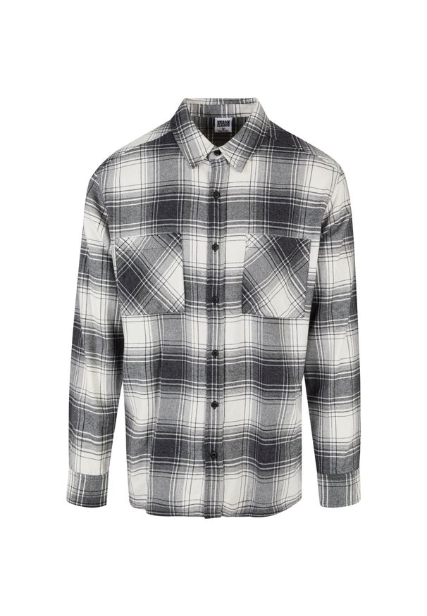 Koszula w kratę Urban Classics. Kolor: czarny, wielokolorowy, biały. Styl: elegancki