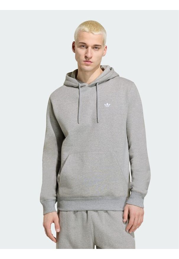 Adidas - adidas Bluza Trefoil Essentials KS9807 Szary Regular Fit. Kolor: szary. Materiał: bawełna