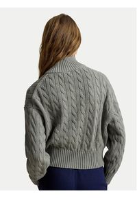 Polo Ralph Lauren Sweter 211963467506 Szary Regular Fit. Typ kołnierza: polo. Kolor: szary. Materiał: bawełna #2