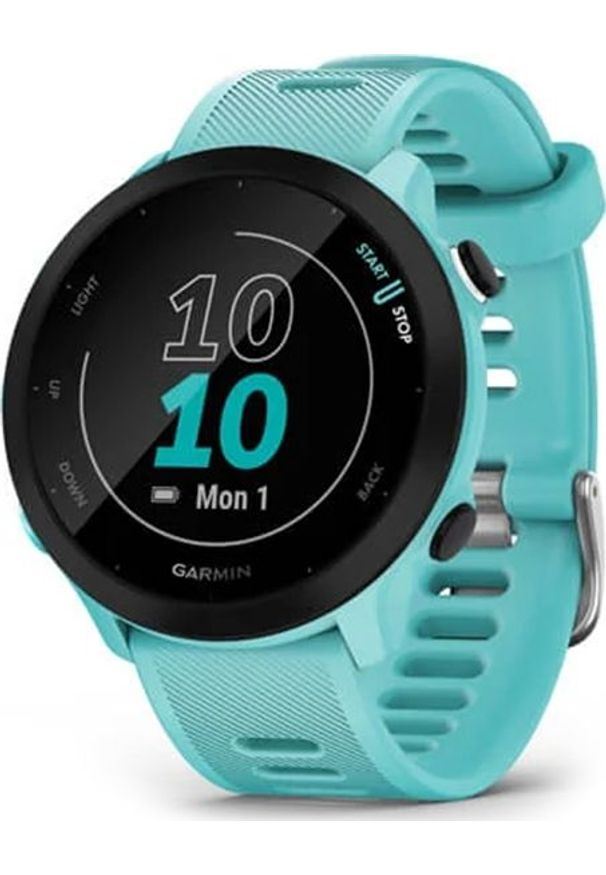 GARMIN - Zegarek sportowy Garmin Forerunner 55 Zielony (010-02562-12). Kolor: zielony. Styl: sportowy