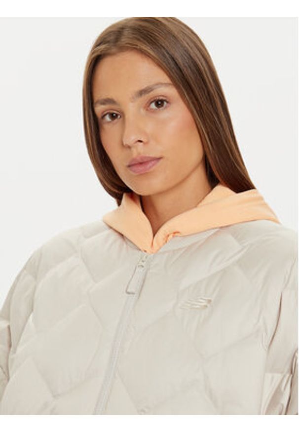 New Balance Kurtka puchowa WJ43503 Beżowy Loose Fit. Kolor: beżowy. Materiał: syntetyk