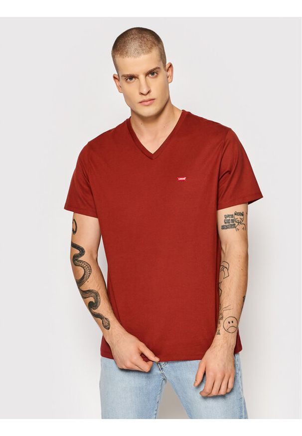 Levi's® T-Shirt Original Housemark 85641-0019 Czerwony Standard Fit. Kolor: czerwony. Materiał: bawełna