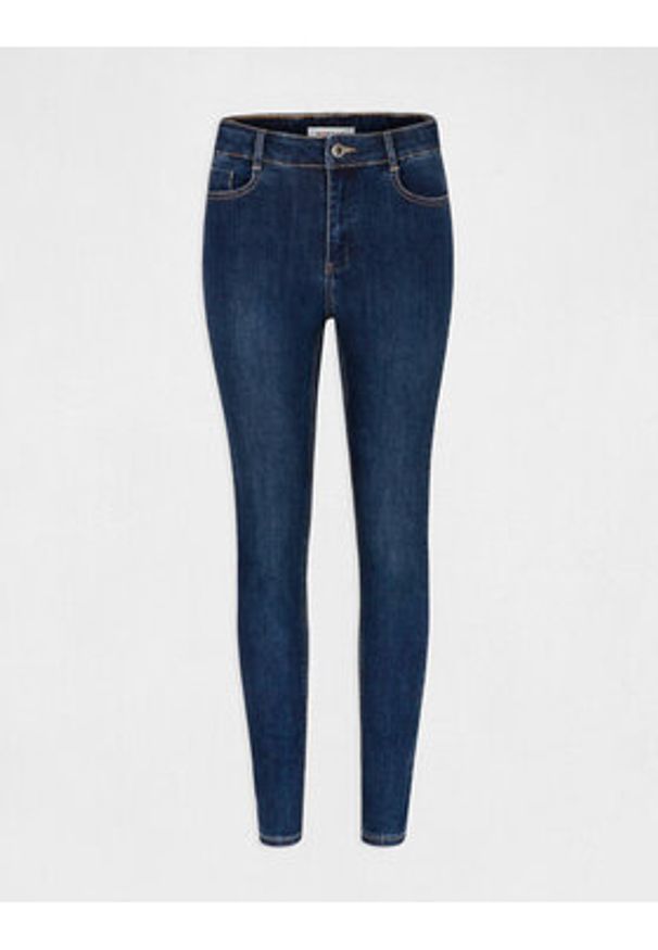 Morgan Jeansy 212-PAM Granatowy Skinny Fit. Kolor: niebieski