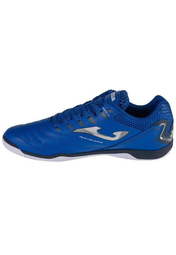 Joma - Buty halowe do piłki nożnej męskie, Maxima 24 MAXW IN. Kolor: wielokolorowy, czarny, niebieski, szary. Materiał: materiał, syntetyk