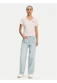 Hugo - HUGO T-Shirt Classic 50513667 Różowy Slim Fit. Kolor: różowy. Materiał: bawełna #5
