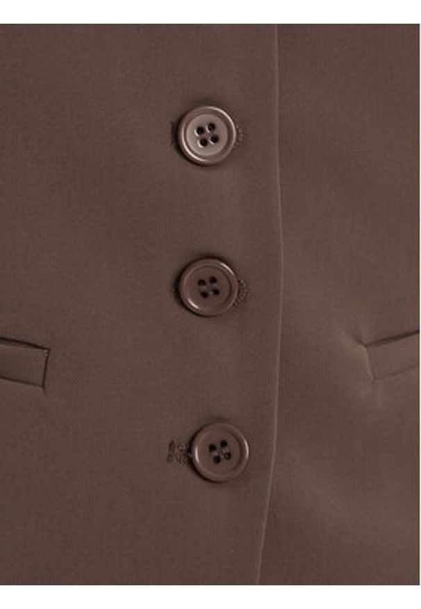 BARDOT Kamizelka Azilla Button 60003TB Brązowy Regular Fit. Kolor: brązowy. Materiał: syntetyk
