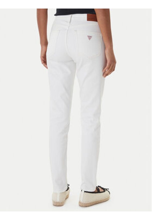 Guess Jeans Jeansy W6GA92 D7871 Biały Skinny Fit. Kolor: biały