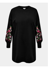 ONLY Carmakoma Sukienka dzianinowa New Calla 15310110 Czarny Regular Fit. Kolor: czarny. Materiał: bawełna #2