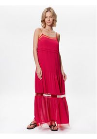 TwinSet - TWINSET Sukienka letnia 231TT2024 Różowy Regular Fit. Kolor: różowy. Sezon: lato #4