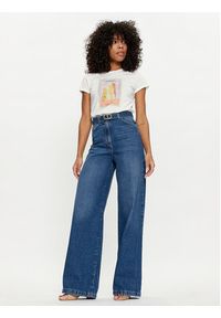 TwinSet - TWINSET Jeansy 241TP2662 Niebieski Wide Leg. Kolor: niebieski #5