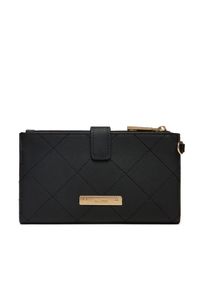 Aldo Duży Portfel Damski Rorbag 13933892 Czarny. Kolor: czarny. Materiał: skóra