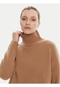Weekend Max Mara Golf Borgia 2525366112 Beżowy Relaxed Fit. Typ kołnierza: golf. Kolor: beżowy. Materiał: wełna #3