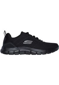 skechers - Buty sportowe Sneakersy męskie, Track - Leshur. Kolor: czarny. Sport: turystyka piesza