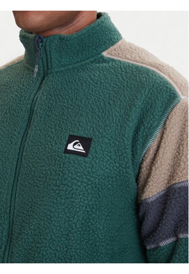Quiksilver Polar Clean Coast Block EQYPF03065 Zielony Loose Fit. Kolor: zielony. Materiał: syntetyk