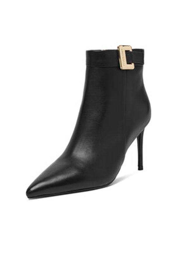 Gino Rossi Botki EO-LUIZA-C001X-1 Czarny. Kolor: czarny. Materiał: skóra