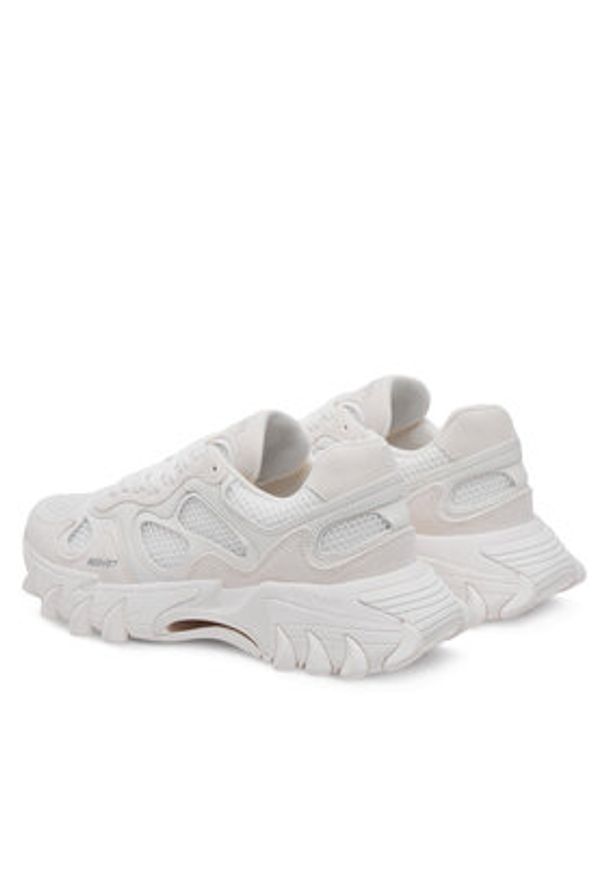 Balmain Sneakersy DM1VI327TCCH 0FB Biały. Kolor: biały. Materiał: zamsz, skóra