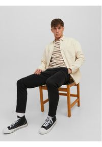 Jack & Jones - Jack&Jones Spodnie materiałowe Ollie 12224001 Czarny Regular Fit. Kolor: czarny. Materiał: bawełna #3