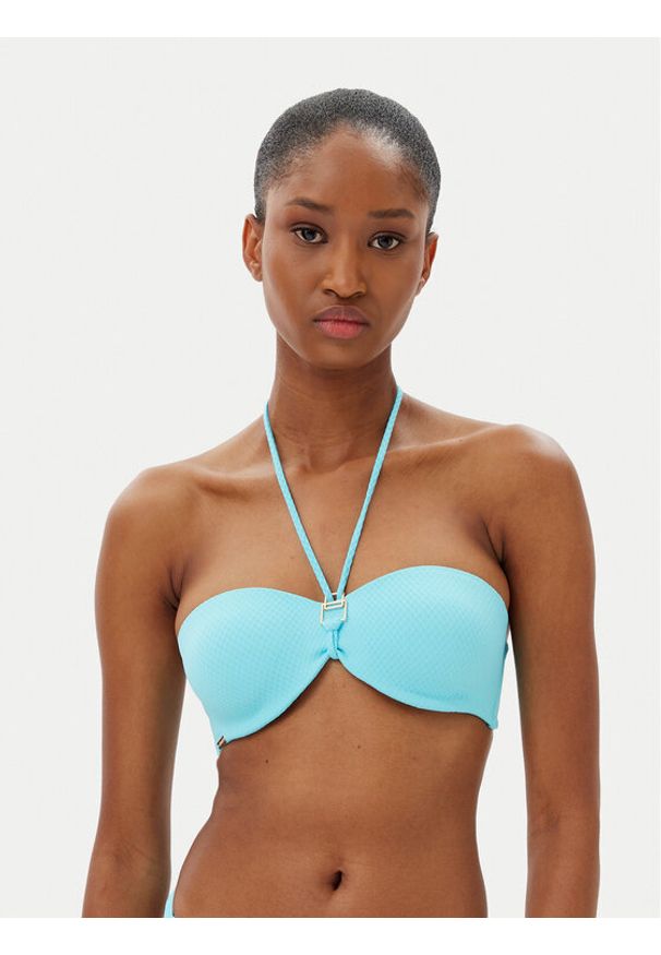 SELMARK - Selmark Góra od bikini BL416 Turkusowy. Kolor: turkusowy. Materiał: syntetyk