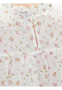 Vero Moda Bluzka Trine 10301205 Biały Standard Fit. Kolor: biały. Materiał: bawełna #4