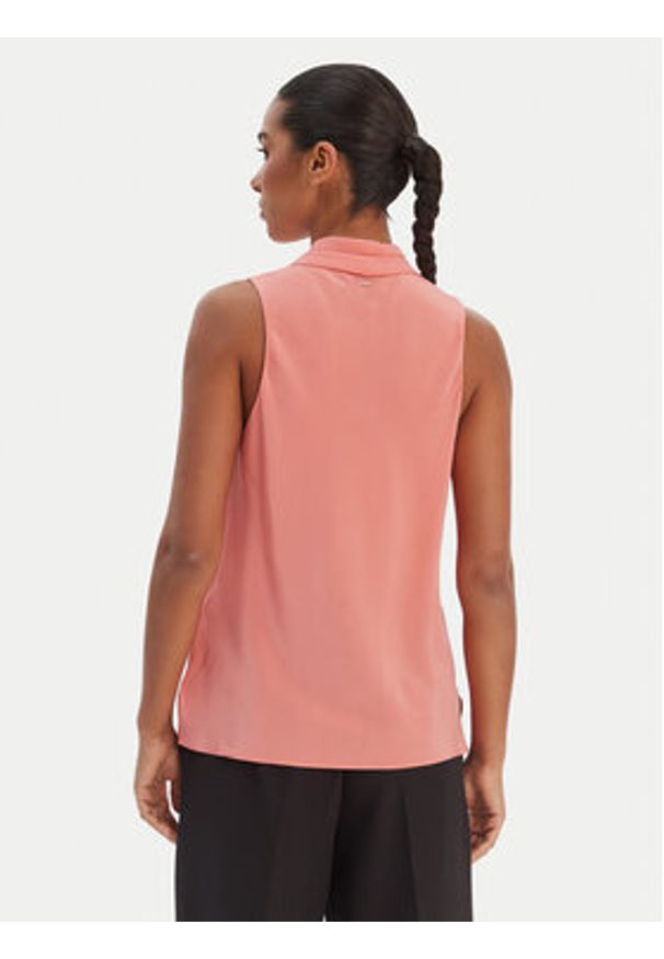 BOSS Bluzka Bolaru 50553717 Różowy Regular Fit. Kolor: różowy. Materiał: jedwab