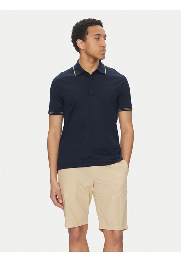 PAUL & SHARK - Paul&Shark Polo 25411236 Granatowy Regular Fit. Typ kołnierza: polo. Kolor: niebieski. Materiał: bawełna