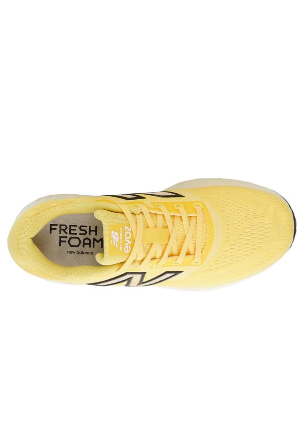 Buty damskie New Balance Fresh Foam Evoz v4 WEVOZLO4 – żółte. Okazja: na co dzień. Kolor: żółty. Materiał: guma, materiał, syntetyk. Szerokość cholewki: normalna. Sport: fitness