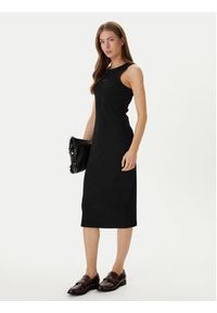 Calvin Klein Jeans Sukienka codzienna Monologo Baby LV047F242G Czarny Slim Fit. Okazja: na co dzień. Kolor: czarny. Materiał: bawełna. Typ sukienki: proste. Styl: casual #2