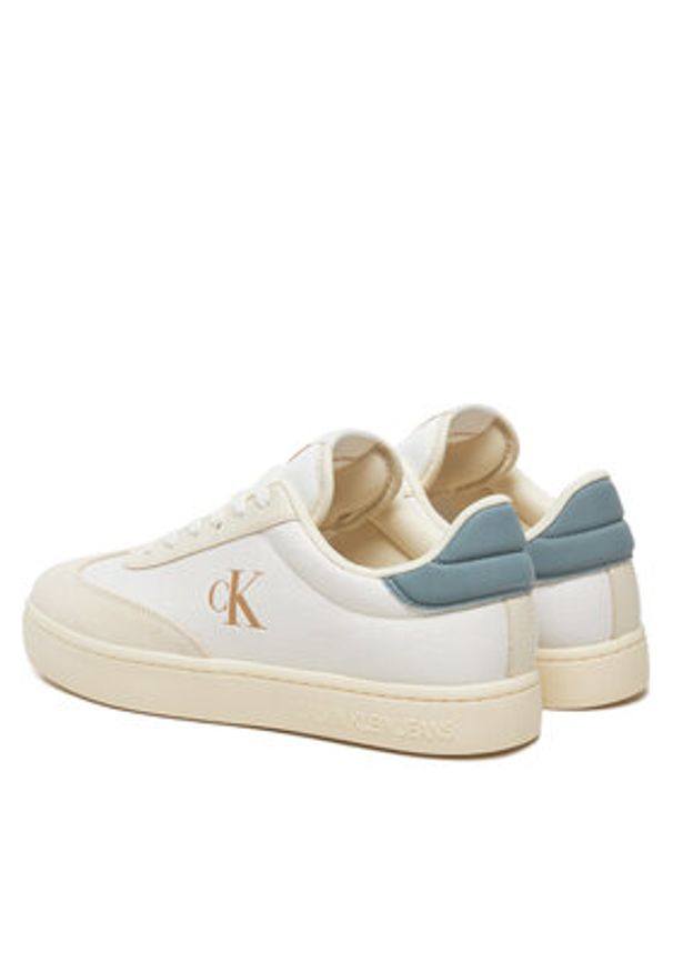 Calvin Klein Jeans Sneakersy Classic Cupsole Low Mix Mg YM0YM01169 Écru. Materiał: materiał