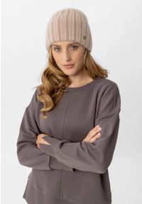 Volcano - Czapka zimowa z angorą H-POWER. Materiał: poliester, prążkowany, wełna, włókno, dzianina, syntetyk. Wzór: prążki, ze splotem. Sezon: zima. Styl: klasyczny, elegancki #1