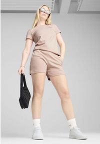Puma - Damskie szorty ESS ELEVATED 5" ze średnim stanem PUMA Rose Quartz Pink. Kolor: różowy