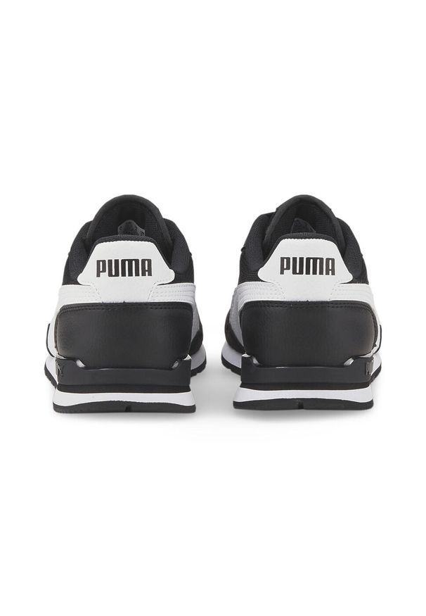 Buty Puma ST Runner V3 Mesh JR, Dzieci. Okazja: na co dzień. Zapięcie: sznurówki. Kolor: czarny, wielokolorowy, biały. Materiał: mesh. Szerokość cholewki: normalna. Sport: bieganie, turystyka piesza