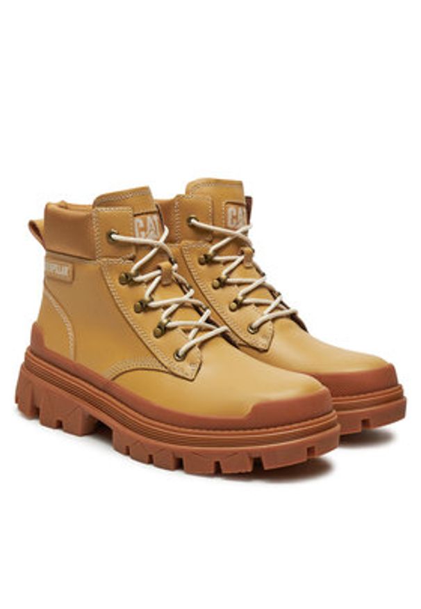 CAT Footwear Trapery Colorado Hardwear P111521 Żółty. Kolor: żółty. Materiał: skóra