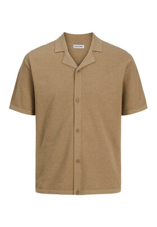 Jack & Jones - Jack&Jones Polo Orion 12268226 Beżowy Relaxed Fit. Typ kołnierza: polo. Kolor: beżowy. Materiał: bawełna