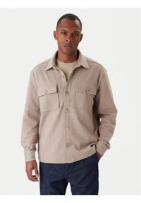Guess Kurtka przejściowa M5BP28 K0801 Beżowy Classic Fit. Kolor: beżowy. Materiał: syntetyk