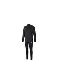 Puma - Dres męski sportowy spodnie bluza czarny PUMA ftblPLAY TRACKSUIT. Kolor: czarny. Materiał: dresówka. Sport: piłka nożna