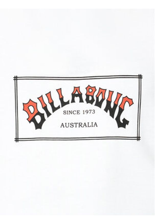 Billabong T-Shirt Arch EBYZT00167 Biały Regular Fit. Kolor: biały. Materiał: bawełna