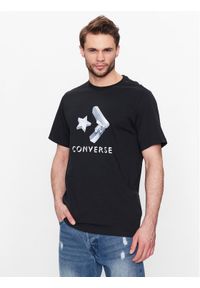 Converse T-Shirt Crystallized Star Chevron 10024596 Czarny Regular Fit. Kolor: czarny. Materiał: bawełna #1