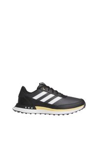 Adidas - Buty S2G Spikeless Leather 24 Golf. Kolor: biały, wielokolorowy, czarny. Materiał: skóra. Szerokość cholewki: normalna. Sport: golf