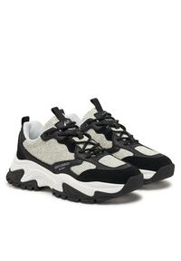 Just Cavalli Sneakersy 78RA3SC1 Czarny. Kolor: czarny. Materiał: materiał