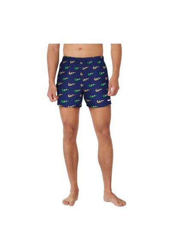 Nike Swim - Szorty kąpielowe męskie Nike Multi Print 5" Volley. Kolor: niebieski. Wzór: nadruk