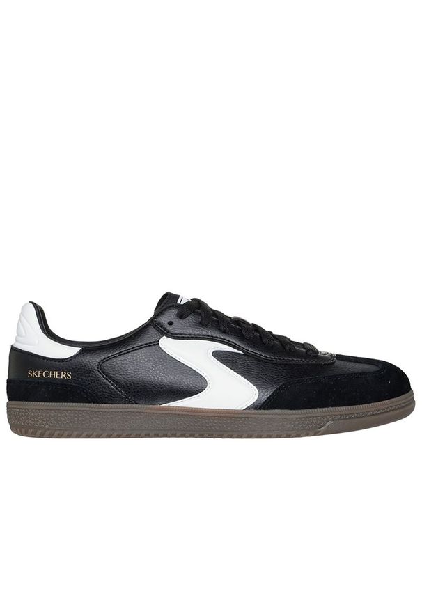 skechers - Buty damskie Skechers Hotshot Kickoff 185232BKW - czarne. Zapięcie: sznurówki. Kolor: czarny. Materiał: zamsz, skóra, guma. Szerokość cholewki: normalna. Model: Skechers Sport