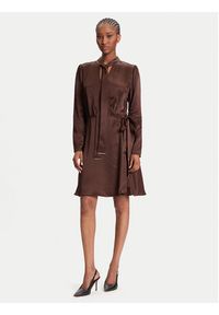 Marciano Guess Sukienka codzienna 5YGK28 7350A Brązowy Regular Fit. Okazja: na co dzień. Kolor: brązowy. Materiał: wiskoza. Typ sukienki: proste. Styl: casual #4