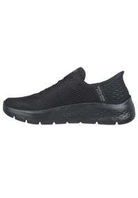 skechers - Buty do chodzenia damskie Skechers 124836BBK. Kolor: czarny. Materiał: syntetyk, materiał. Szerokość cholewki: normalna. Model: Skechers Sport. Sport: turystyka piesza, bieganie