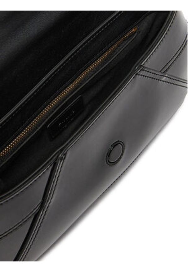 Pinko - PINKO Torebka 520 Shoulder Classic Fl AI 24-25 PLTT 103763 A1UP Czarny. Kolor: czarny. Materiał: skórzane